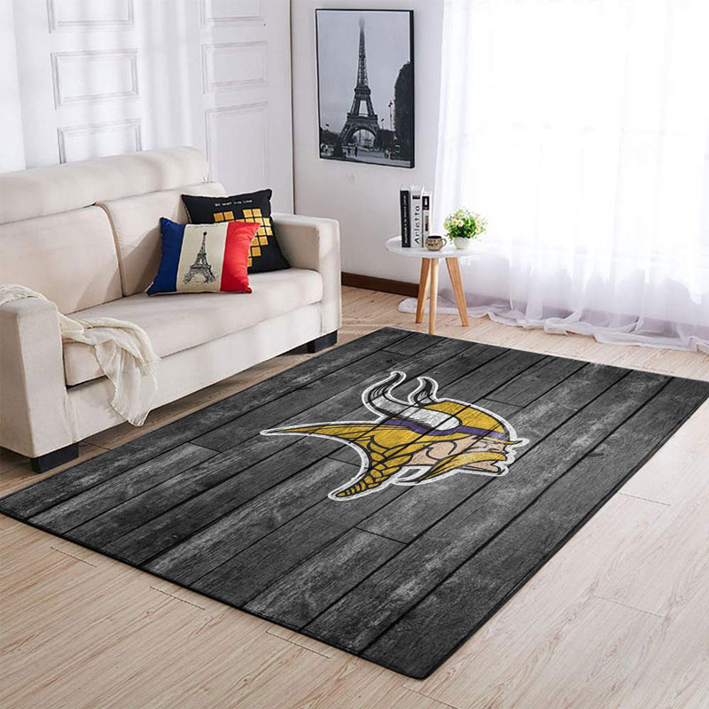 Minnesota Vikings Area Rug NFL Area Rug Dining Room Rugs Outdoor Rug Rectangle Carpet