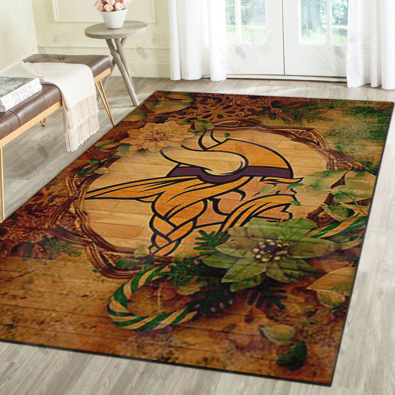 Minnesota Vikings Rug NFL Area Rug Bathroom Rugs Indoor Outdoor Rugs Rectangle Carpet