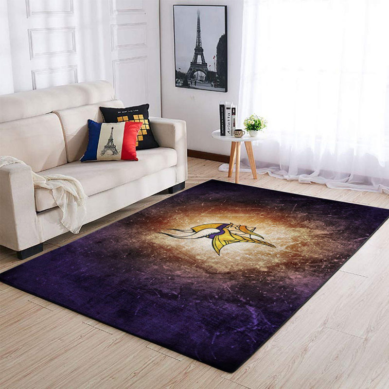 Minnesota Vikings Rug NFL Area Rug Bedroom Rug Outdoor Rug Rectangle Carpet