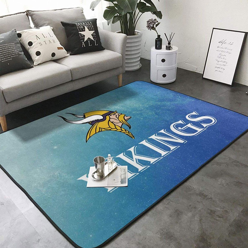Minnesota Vikings Rug NFL Area Rug Bathroom Rugs Indoor Outdoor Rug Rectangle Carpet