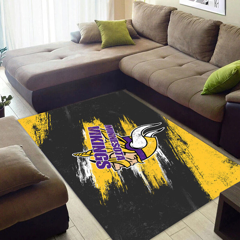 Minnesota Vikings Rug NFL Area Rug Bathroom Rug Outdoor Rug Rectangle Carpet