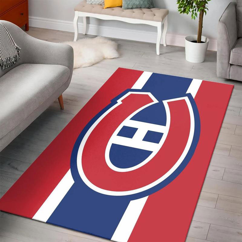 Montreal Canadiens Area Rug NHL Area Rug Kitchen Rug Outdoor Rugs Rectangle Carpet