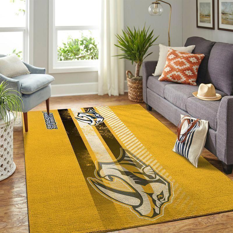 Nashville Predators Rug NHL Area Rug Bedroom Area Rug Indoor Outdoor Rugs Rectangle Carpet