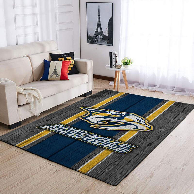 Nashville Predators Rug NHL Area Rug Bedroom Area Rug Indoor Outdoor Rugs Rectangle Carpet