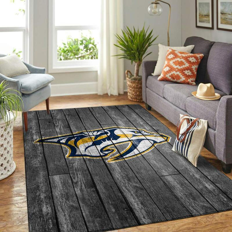 Nashville Predators Rug NHL Area Rug Living Room Area Rug Outdoor Rugs Rectangle Carpet