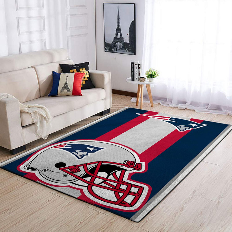 New England Patriot Rug NFL Area Rug Living Room Area Rug Indoor Outdoor Rug Rectangle Carpet