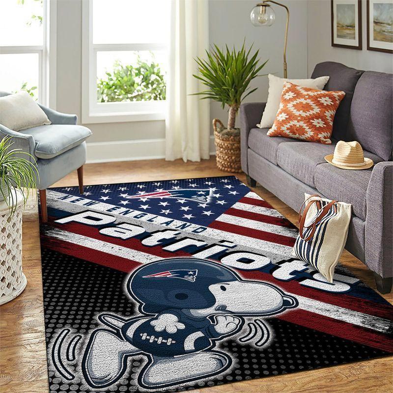 New England Patriot Rug NFL Area Rug Bathroom Rug Indoor Outdoor Rug Rectangle Carpet