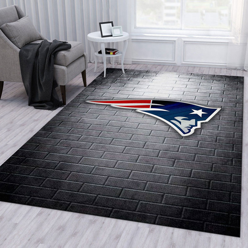 New England Patriot Rug NFL Area Rug Bathroom Rugs Indoor Outdoor Rug Rectangle Carpet