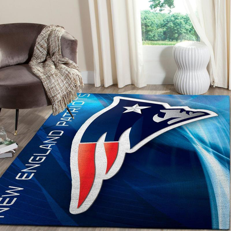 New England Patriot Area Rug NFL Area Rug Living Room Area Rug Indoor Outdoor Rug Rectangle Carpet