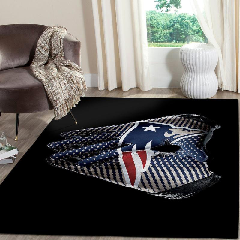 New England Patriot Area Rug NFL Area Rug Kitchen Rug Outdoor Rug Rectangle Carpet