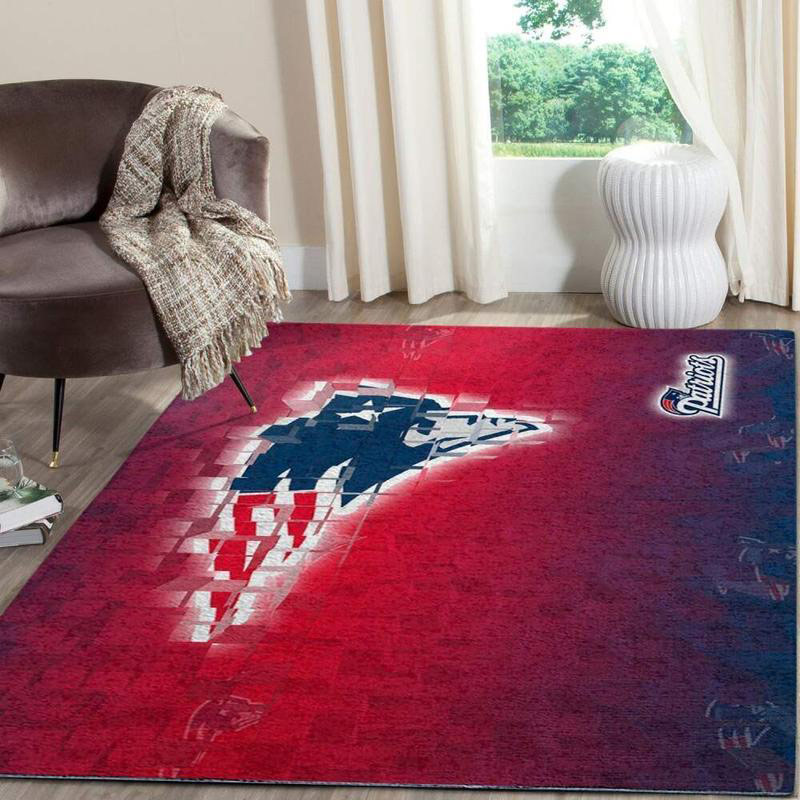 New England Patriot Area Rug NFL Area Rug Kitchen Rug Outdoor Rugs Rectangle Carpet