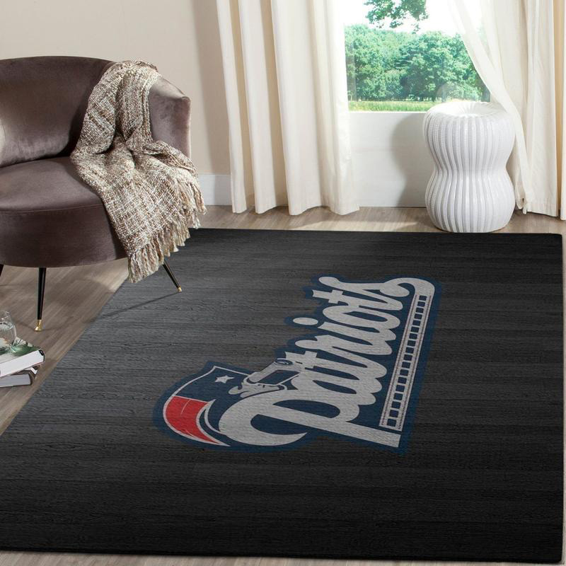New England Patriot Area Rug NFL Area Rug Living Room Area Rug Indoor Rug Rectangle Carpet