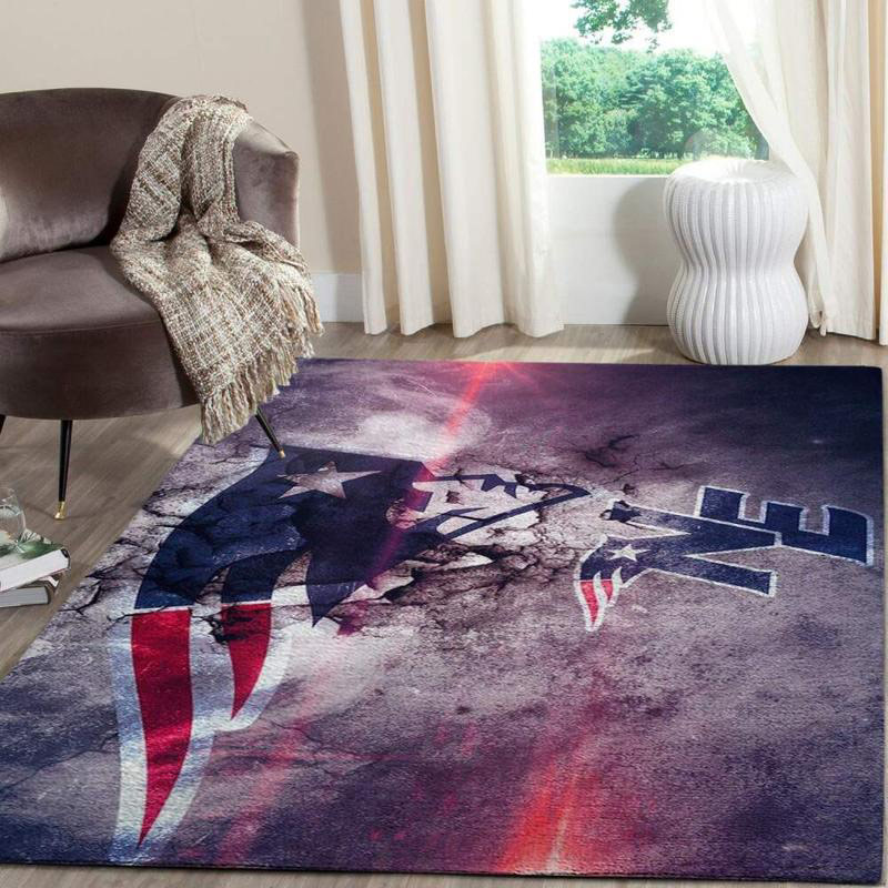 New England Patriot Rug NFL Area Rug Kitchen Rug Outdoor Rug Rectangle Carpet