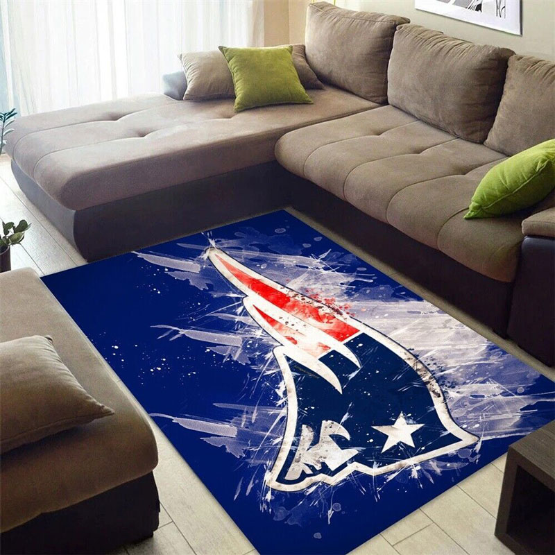 New England Patriot Rug NFL Area Rug Bathroom Rugs Outdoor Rugs Rectangle Carpet