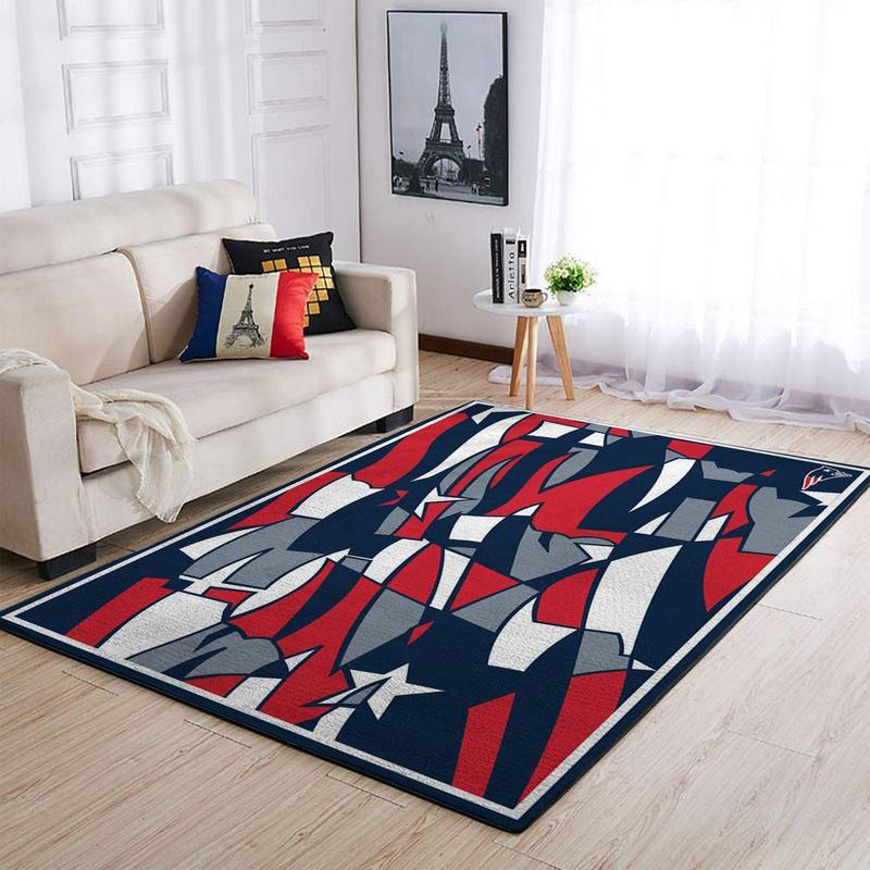 New England Patriot Rug NFL Area Rug Bedroom Rug Outdoor Rugs Rectangle Carpet