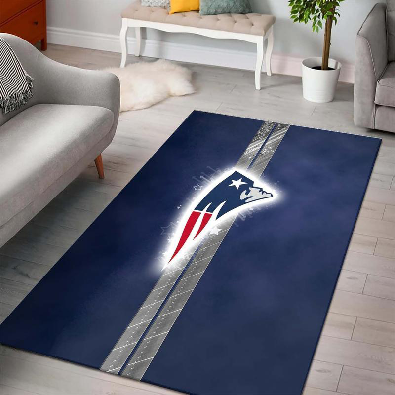 New England Patriot Rug NFL Area Rug Living Room Area Rug Indoor Outdoor Rug Rectangle Carpet