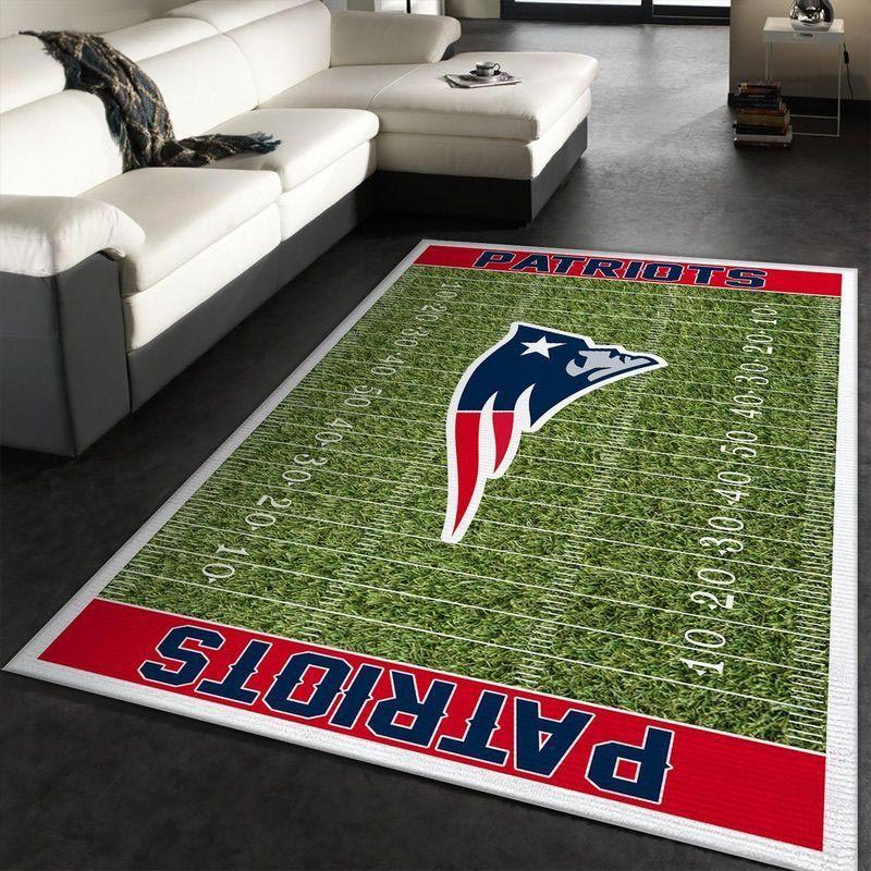New England Patriot Area Rug NFL Area Rug Living Room Area Rug Outdoor Rug Rectangle Carpet