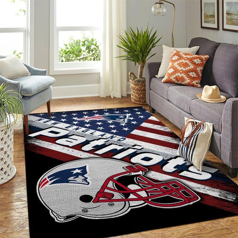 New England Patriot Area Rug NFL Area Rug Kitchen Rug Indoor Outdoor Rug Rectangle Carpet