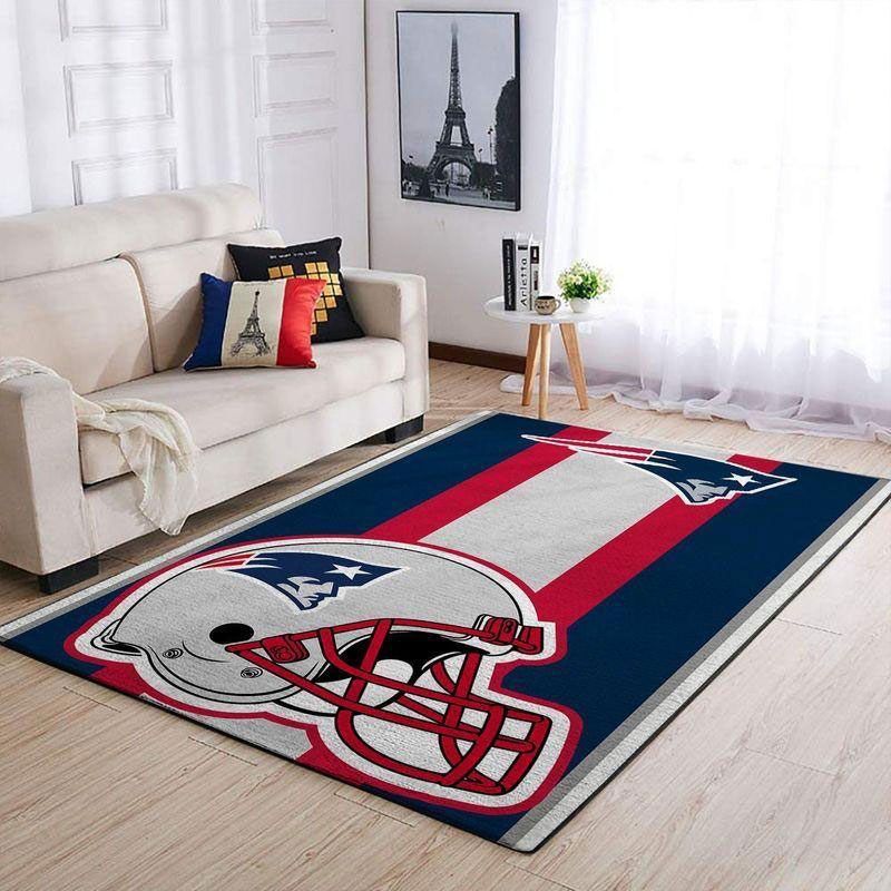 New England Patriot Rug NFL Area Rug Bathroom Rugs Outdoor Rugs Rectangle Carpet