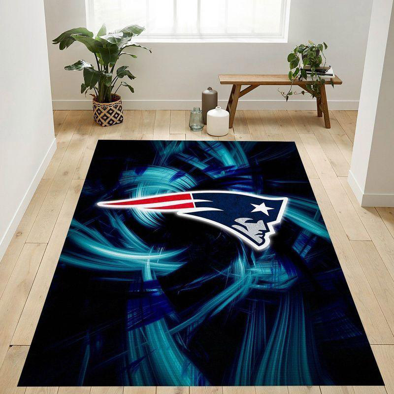 New England Patriot Area Rug NFL Area Rug Living Room Area Rug Outdoor Rug Rectangle Carpet