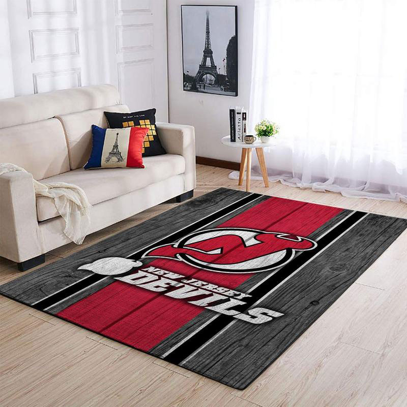 New Jersey Devils Area Rug NHL Area Rug Bedroom Rug Outdoor Rug Rectangle Carpet