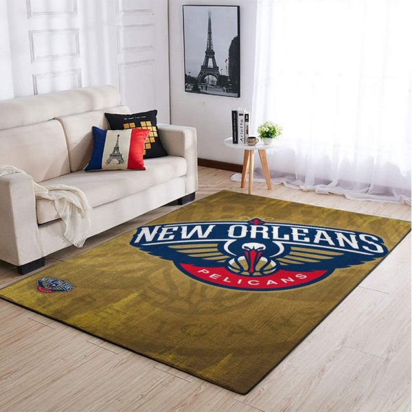 New Orleans Pelicans Rug NBA Area Rug Living Room Rug Outdoor Rug Rectangle Carpet