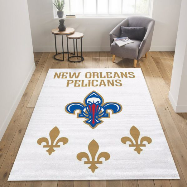 New Orleans Pelicans Area Rug NBA Area Rug Dining Room Rug Indoor Rug Rectangle Carpet