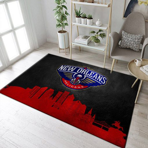 New Orleans Pelicans Rug NBA Area Rug Bedroom Area Rug Indoor Rug Rectangle Carpet