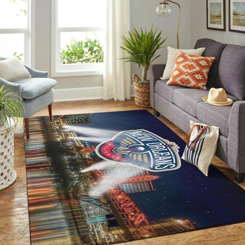 New Orleans Pelicans Rug NBA Area Rug Dining Room Rugs Indoor Outdoor Rug Rectangle Carpet