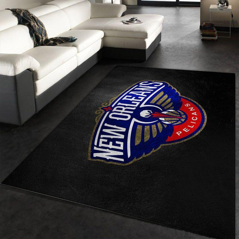 New Orleans Pelicans Area Rug NBA Area Rug Bathroom Rugs Outdoor Rugs Rectangle Carpet
