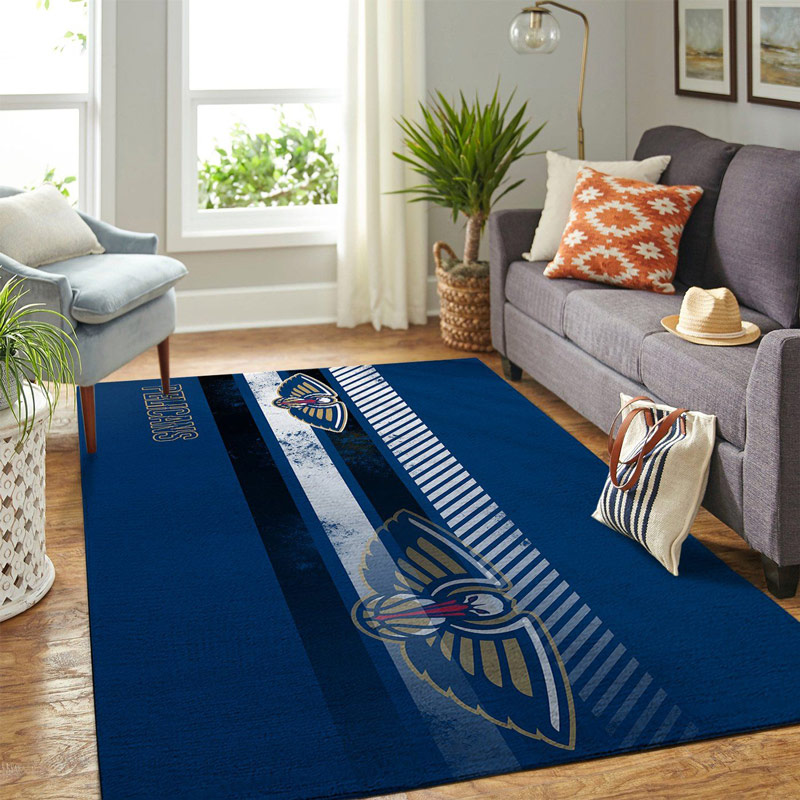 New Orleans Pelicans Rug NBA Area Rug Bathroom Rugs Indoor Rug Rectangle Carpet