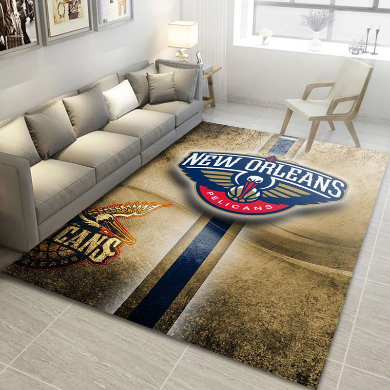 New Orleans Pelicans Rug NBA Area Rug Living Room Rug Outdoor Rugs Rectangle Carpet
