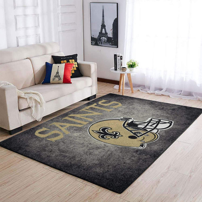 New Orleans Saints Rug NFL Area Rug Living Room Rug Outdoor Rug Rectangle Carpet