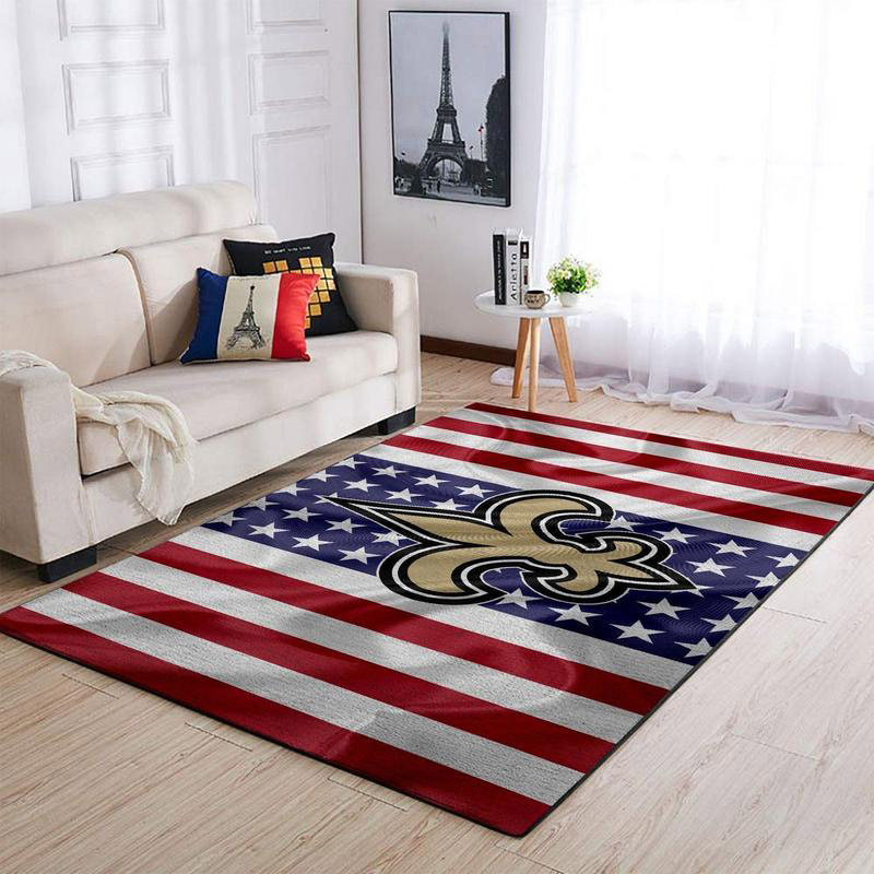 New Orleans Saints Area Rug NFL Area Rug Living Room Area Rug Outdoor Rug Rectangle Carpet