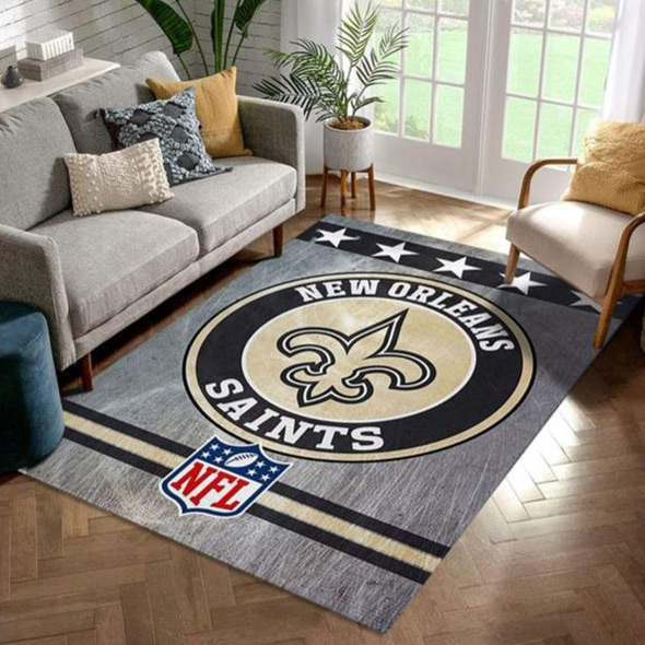 New Orleans Saints Rug NFL Area Rug Bathroom Rugs Outdoor Rug Rectangle Carpet