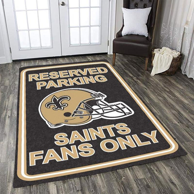 New Orleans Saints Area Rug NFL Area Rug Living Room Rug Indoor Rugs Rectangle Carpet