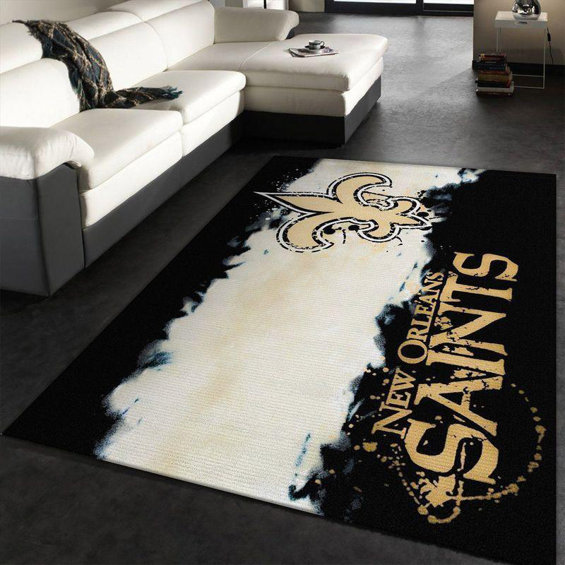 New Orleans Saints Rug NFL Area Rug Kitchen Rug Indoor Rugs Rectangle Carpet