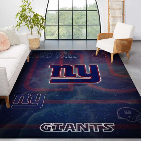 New York Giants Area Rug NFL Area Rug Kitchen Rug Indoor Outdoor Rugs Rectangle Carpet