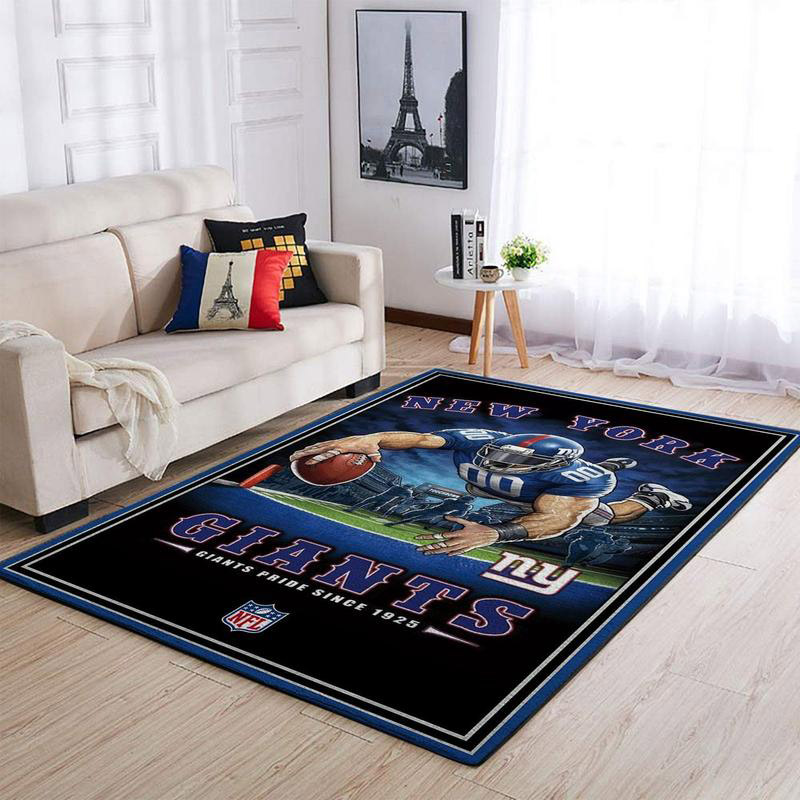 New York Giants Area Rug NFL Area Rug Living Room Rug Indoor Outdoor Rug Rectangle Carpet