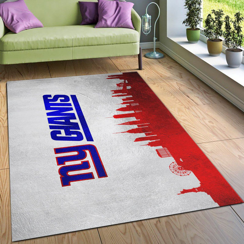 New York Giants Rug NFL Area Rug Bedroom Rug Outdoor Rug Rectangle Carpet