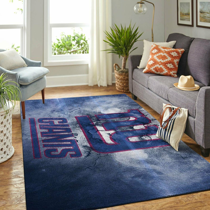 New York Giants Rug NFL Area Rug Dining Room Rugs Outdoor Rugs Rectangle Carpet