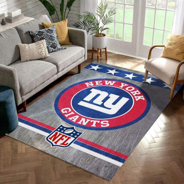 New York Giants Area Rug NFL Area Rug Bedroom Area Rug Indoor Outdoor Rug Rectangle Carpet