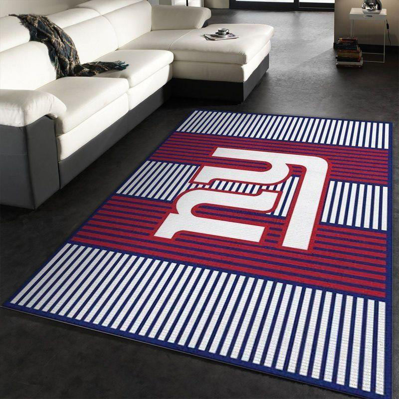 New York Giants Area Rug NFL Area Rug Bathroom Rug Indoor Outdoor Rug Rectangle Carpet