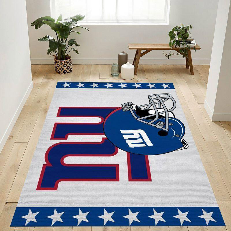 New York Giants Rug NFL Area Rug Kitchen Rug Outdoor Rug Rectangle Carpet