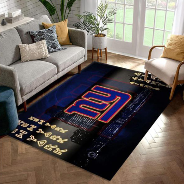 New York Giants Rug NFL Area Rug Living Room Rug Indoor Outdoor Rugs Rectangle Carpet