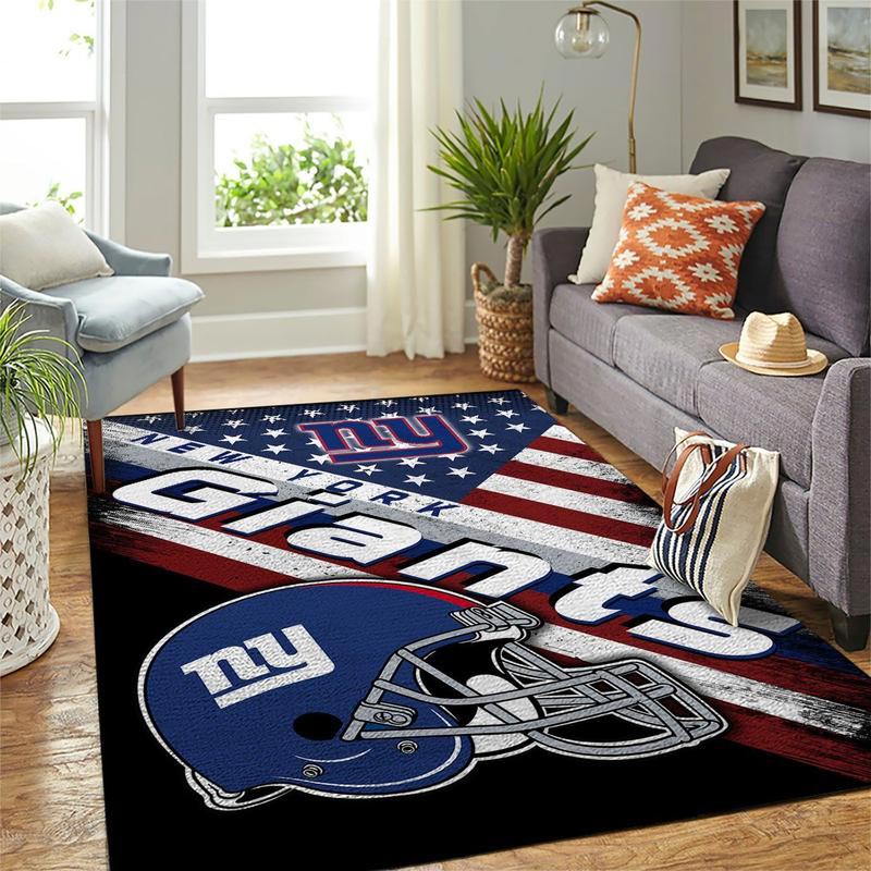 New York Giants Rug NFL Area Rug Living Room Rug Outdoor Rug Rectangle Carpet