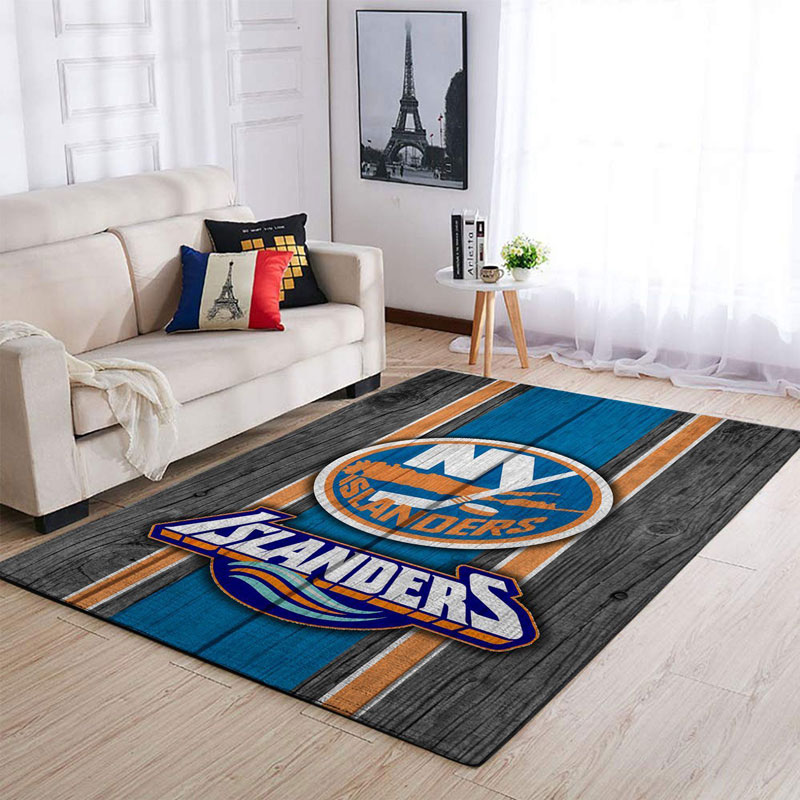 New York Islanders Rug NHL Area Rug Living Room Area Rug Outdoor Rugs Rectangle Carpet