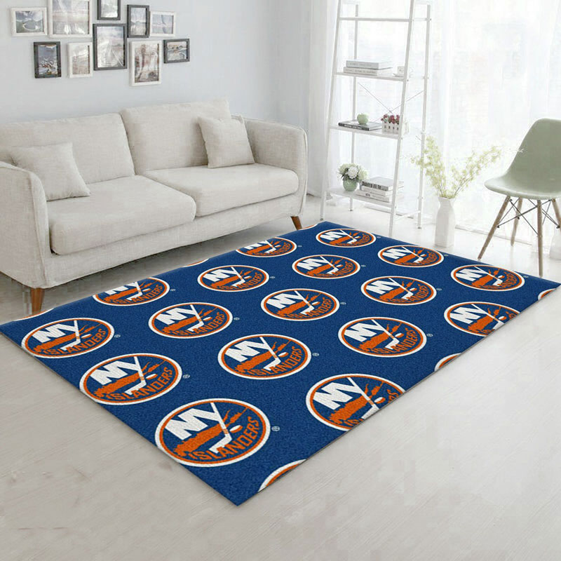 New York Islanders Rug NHL Area Rug Bathroom Rug Indoor Rug Rectangle Carpet