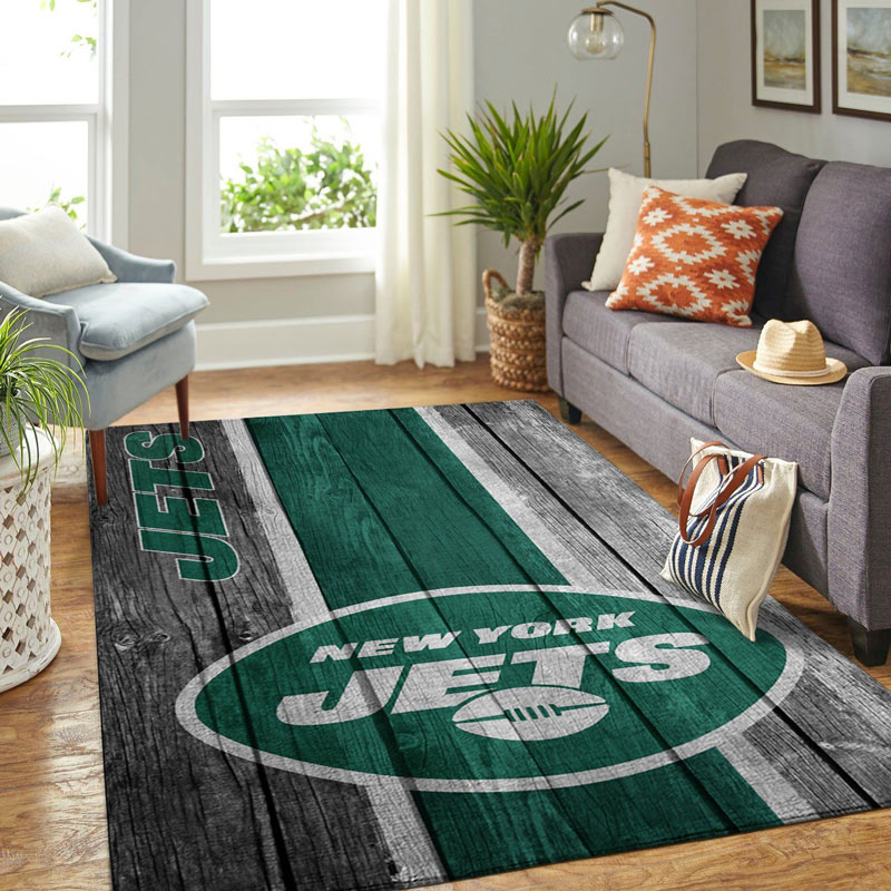 New York Jets Area Rug NFL Area Rug Bedroom Rug Indoor Rug Rectangle Carpet