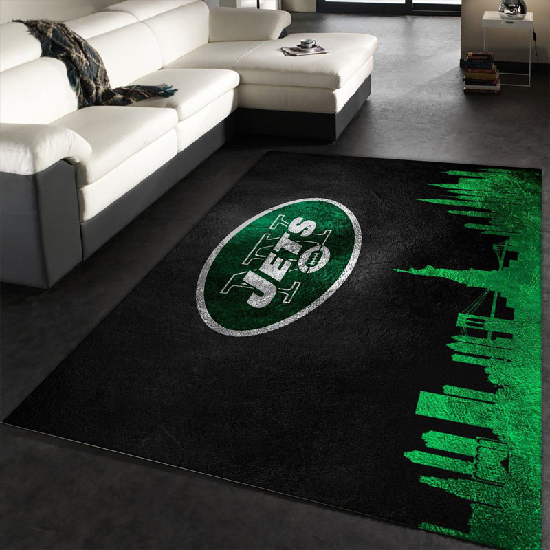 New York Jets Area Rug NFL Area Rug Dining Room Rug Indoor Rugs Rectangle Carpet